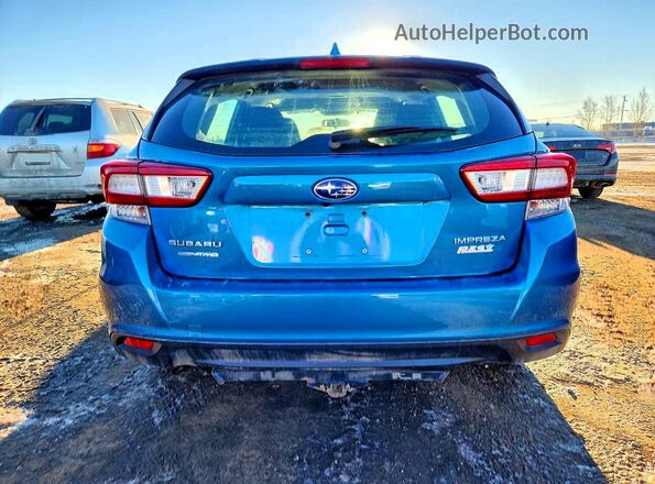 4S3GTAF68H1735080 2017 SUBARU IMPREZA Blue Widok z tyłu