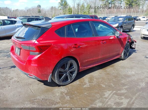 4S3GTAL69J1721571 2018 SUBARU IMPREZA Красный Задняя правая четверть
