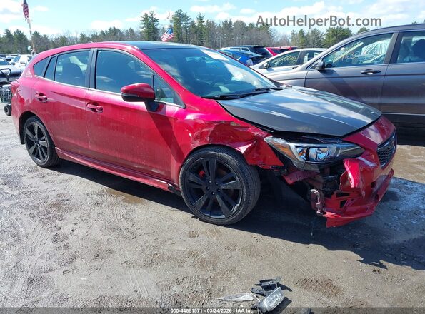 4S3GTAL69J1721571 2018 SUBARU IMPREZA Красный Передняя правая четверть