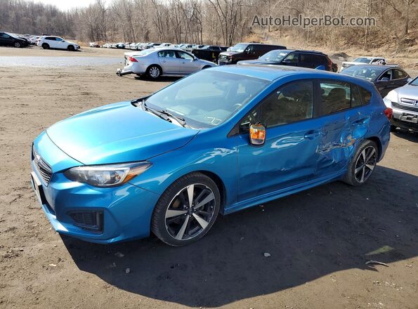 4S3GTAM62K3751032 2019 SUBARU IMPREZA Blue Vista tres cuartos delantera izquierda