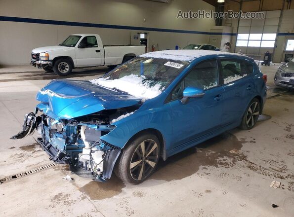 4S3GTAM63K3714667 2019 SUBARU IMPREZA Blue Przód lewy