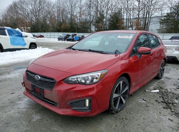 4S3GTAM65K3706005 2019 SUBARU IMPREZA Red Przód lewy