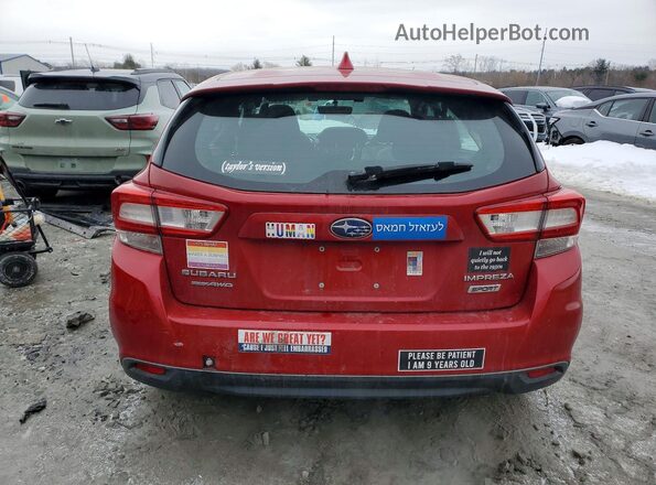 4S3GTAM65K3706005 2019 SUBARU IMPREZA Red Widok z tyłu