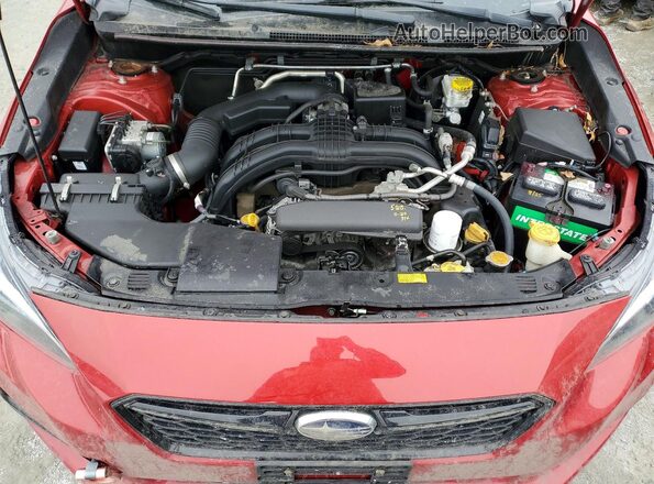 4S3GTAM65K3706005 2019 SUBARU IMPREZA Red Widok wnętrza z tyłu
