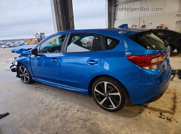 4S3GTAM68M3711525 2021 SUBARU IMPREZA Blue Հետևի ձախ