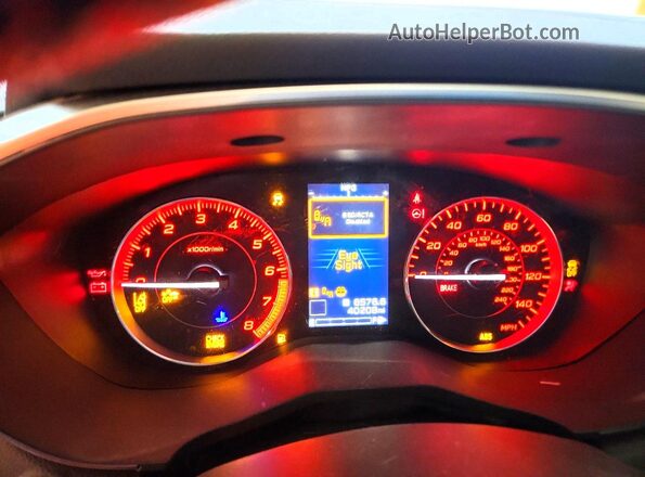 4S3GTAM68M3711525 2021 SUBARU IMPREZA Blue Սարքավորումների վահանակի տեսք