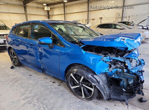 4S3GTAM68M3711525 2021 SUBARU IMPREZA Blue Առջևի աջ