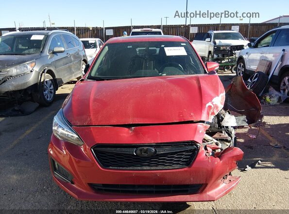 4S3GTAM69K3736477 2019 SUBARU IMPREZA Красный Вид задней части салона