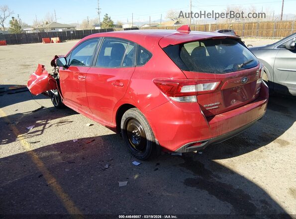 4S3GTAM69K3736477 2019 SUBARU IMPREZA Красный Задняя левая четверть