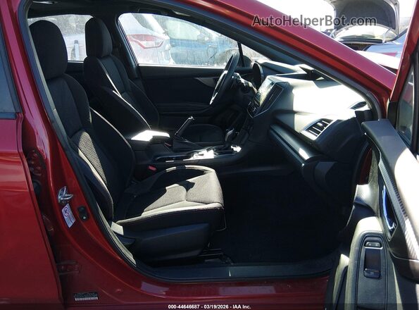 4S3GTAM69K3736477 2019 SUBARU IMPREZA Красный Вид салона спереди