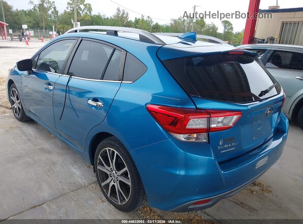 4S3GTAS66K3733488 2019 SUBARU IMPREZA Синий Задняя левая четверть