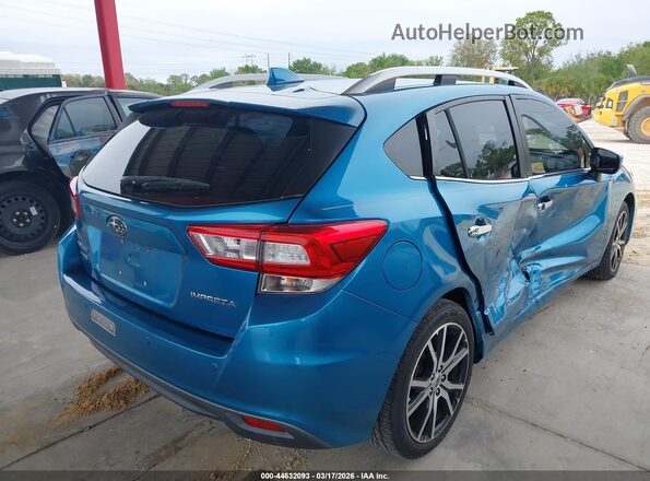 4S3GTAS66K3733488 2019 SUBARU IMPREZA Синий Задняя правая четверть