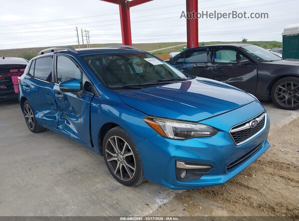 4S3GTAS66K3733488 2019 SUBARU IMPREZA Синий Передняя правая четверть