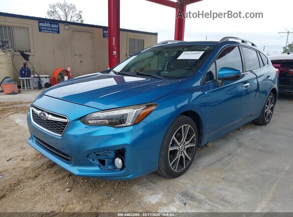 4S3GTAS66K3733488 2019 SUBARU IMPREZA Синий Передняя левая четверть