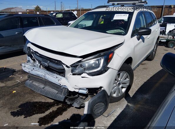 4S4BSAAC6J3259847 2018 SUBARU OUTBACK Белый Вид спереди