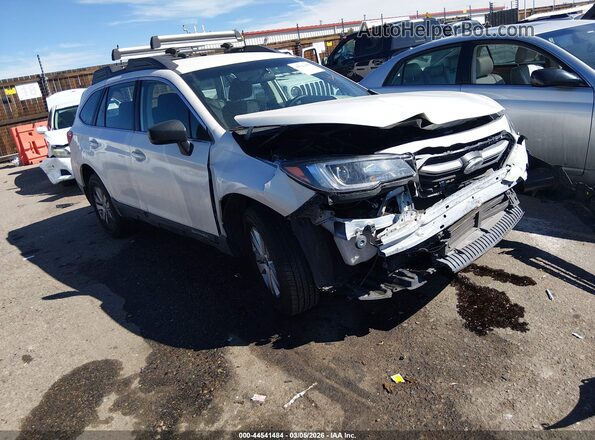 4S4BSAAC6J3259847 2018 SUBARU OUTBACK Белый Передняя правая четверть