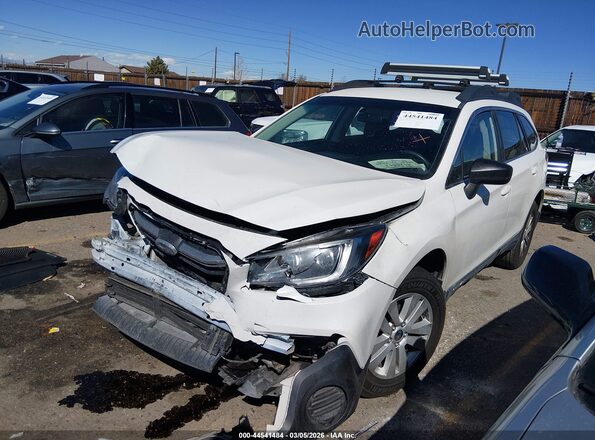 4S4BSAAC6J3259847 2018 SUBARU OUTBACK Белый Передняя левая четверть