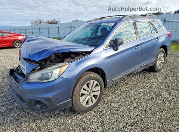 4S4BSAACXH3266097 2017 SUBARU OUTBACK Синий Передняя левая четверть