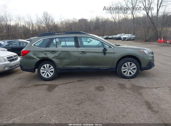 4S4BSAACXJ3385032 2018 SUBARU OUTBACK Зеленый Вид задней части салона