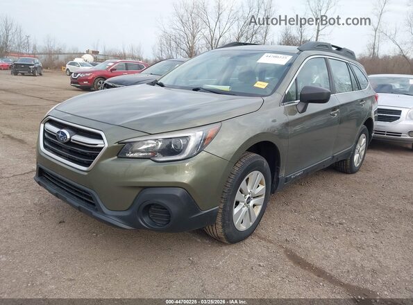 4S4BSAACXJ3385032 2018 SUBARU OUTBACK Зеленый Передняя левая четверть