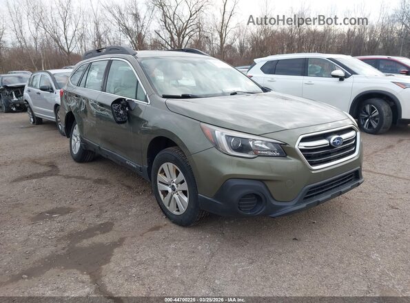 4S4BSAACXJ3385032 2018 SUBARU OUTBACK Зеленый Передняя правая четверть