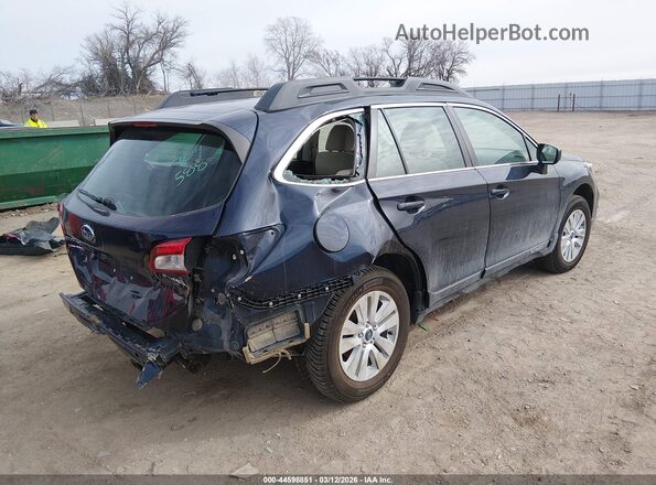 4S4BSAACXJ3392787 2018 SUBARU OUTBACK Синий Задняя правая четверть