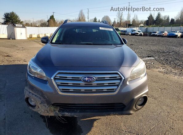 4S4BSACC2G3224230 2016 SUBARU OUTBACK Gray Widok z przodu