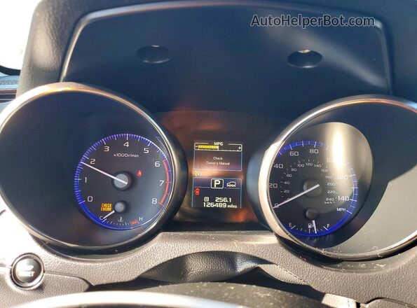4S4BSACC2G3224230 2016 SUBARU OUTBACK Gray Widok zestawu wskaźników