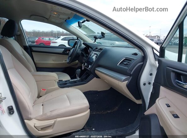 4S4BSACC2J3270213 2018 SUBARU OUTBACK White Widok wnętrza z przodu