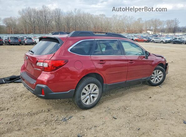 4S4BSACC4J3362746 2018 SUBARU OUTBACK Темно-бордовый Задняя правая четверть