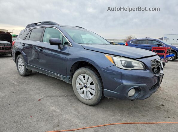 4S4BSACC5H3215474 2017 SUBARU OUTBACK Синий Передняя правая четверть