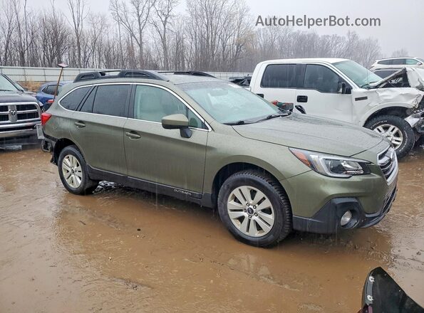 4S4BSACC6J3250367 2018 SUBARU OUTBACK Green Przód prawy