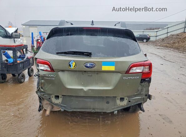 4S4BSACC6J3250367 2018 SUBARU OUTBACK Green Widok z tyłu