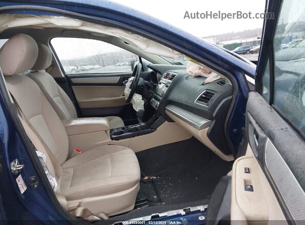 4S4BSADC5G3258175 2016 SUBARU OUTBACK Синий Вид салона спереди