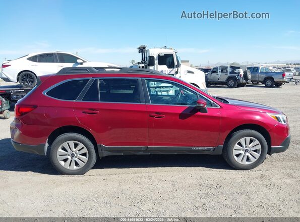 4S4BSAFC0H3386418 2017 SUBARU OUTBACK Красный Вид задней части салона