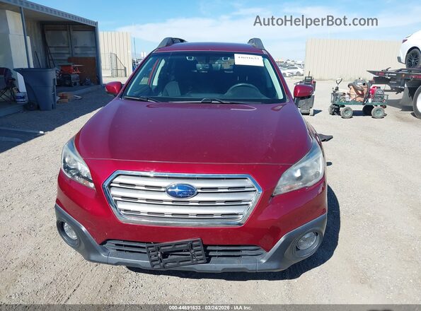4S4BSAFC0H3386418 2017 SUBARU OUTBACK Красный Вид щитка приборов