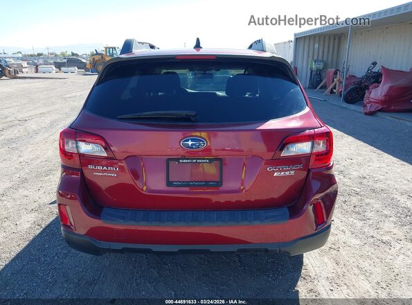 4S4BSAFC0H3386418 2017 SUBARU OUTBACK Красный 