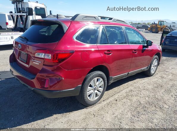 4S4BSAFC0H3386418 2017 SUBARU OUTBACK Красный Задняя правая четверть
