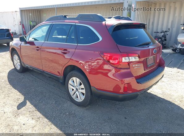 4S4BSAFC0H3386418 2017 SUBARU OUTBACK Красный Задняя левая четверть