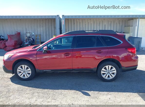 4S4BSAFC0H3386418 2017 SUBARU OUTBACK Красный Панорамный вид салона 360°