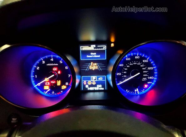 4S4BSAFC0K3332365 2019 SUBARU OUTBACK Черный Вид щитка приборов