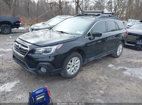 4S4BSAFC2K3291172 2019 SUBARU OUTBACK Черный Передняя левая четверть