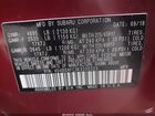 2019 Subaru Outback 2.5i Premium Red vin: 4S4BSAFC3K3235323