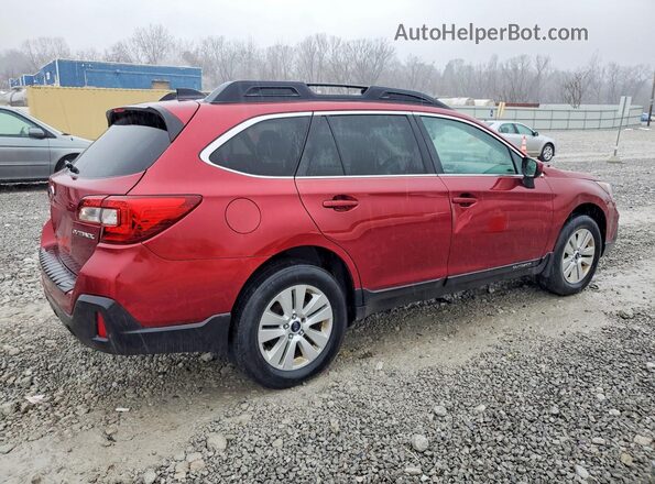 4S4BSAFC4K3217946 2019 SUBARU OUTBACK Красный Задняя правая четверть