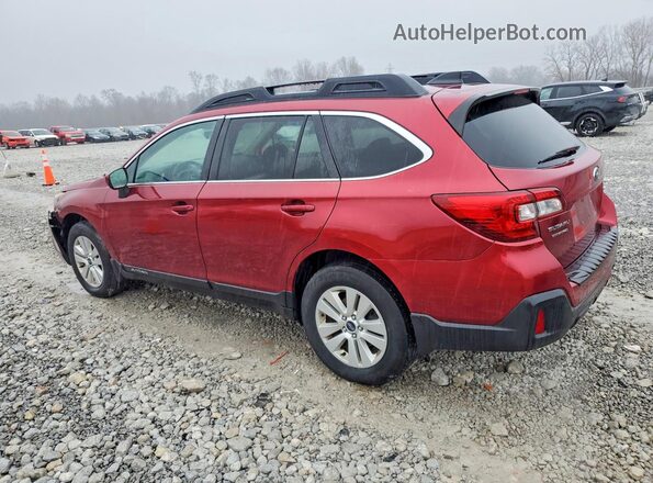 4S4BSAFC4K3217946 2019 SUBARU OUTBACK Красный Задняя левая четверть
