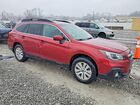 2019 Subaru Outback 2.5i Premium Красный vin: 4S4BSAFC4K3217946