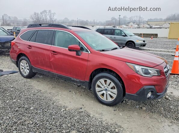 4S4BSAFC4K3217946 2019 SUBARU OUTBACK Красный Передняя правая четверть