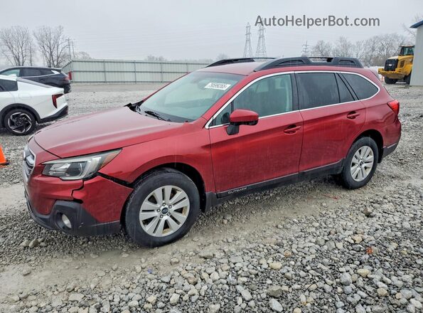 4S4BSAFC4K3217946 2019 SUBARU OUTBACK Красный Передняя левая четверть
