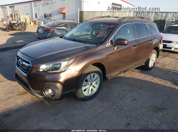 4S4BSAFC4K3343224 2019 SUBARU OUTBACK Коричневый Передняя левая четверть