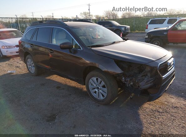 4S4BSAFC4K3343224 2019 SUBARU OUTBACK Коричневый Передняя правая четверть